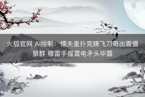 火狐官网 AI绘制：懦夫皇扑克牌飞刀奇出震慑狼群 穆雷手握雷电矛头毕露