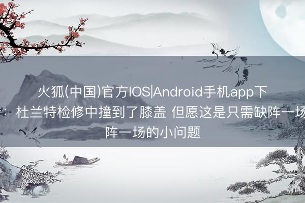 火狐(中国)官方IOS|Android手机app下载 乌度卡：杜兰特检修中撞到了膝盖 但愿这是只需缺阵一场的小问题