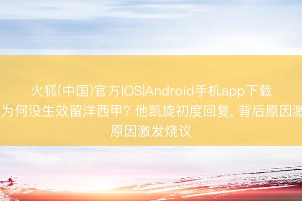 火狐(中国)官方IOS|Android手机app下载 韦世豪为何没生效留洋西甲? 他凯旋初度回复， 背后原因激发烧议