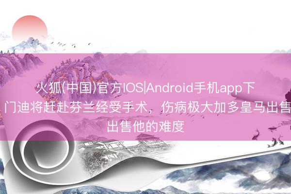 火狐(中国)官方IOS|Android手机app下载 马卡：门迪将赶赴芬兰经受手术，伤病极大加多皇马出售他的难度